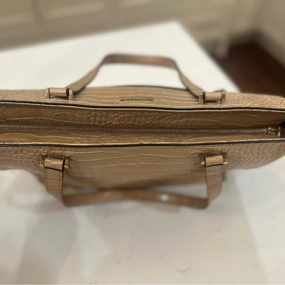 Kate Spade Croc-Embossed Tan Tote - Picture 7 of 9